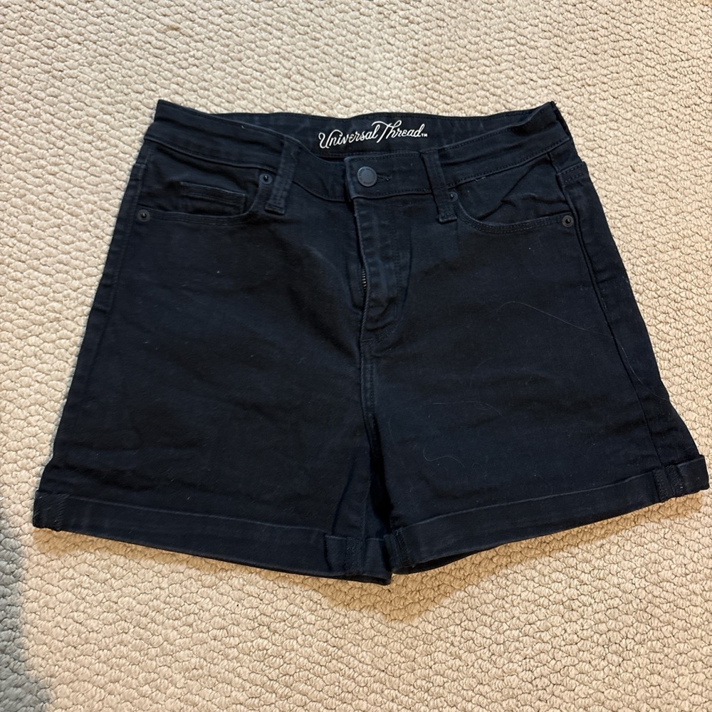 Universal Thread Women's Black Denim Shorts